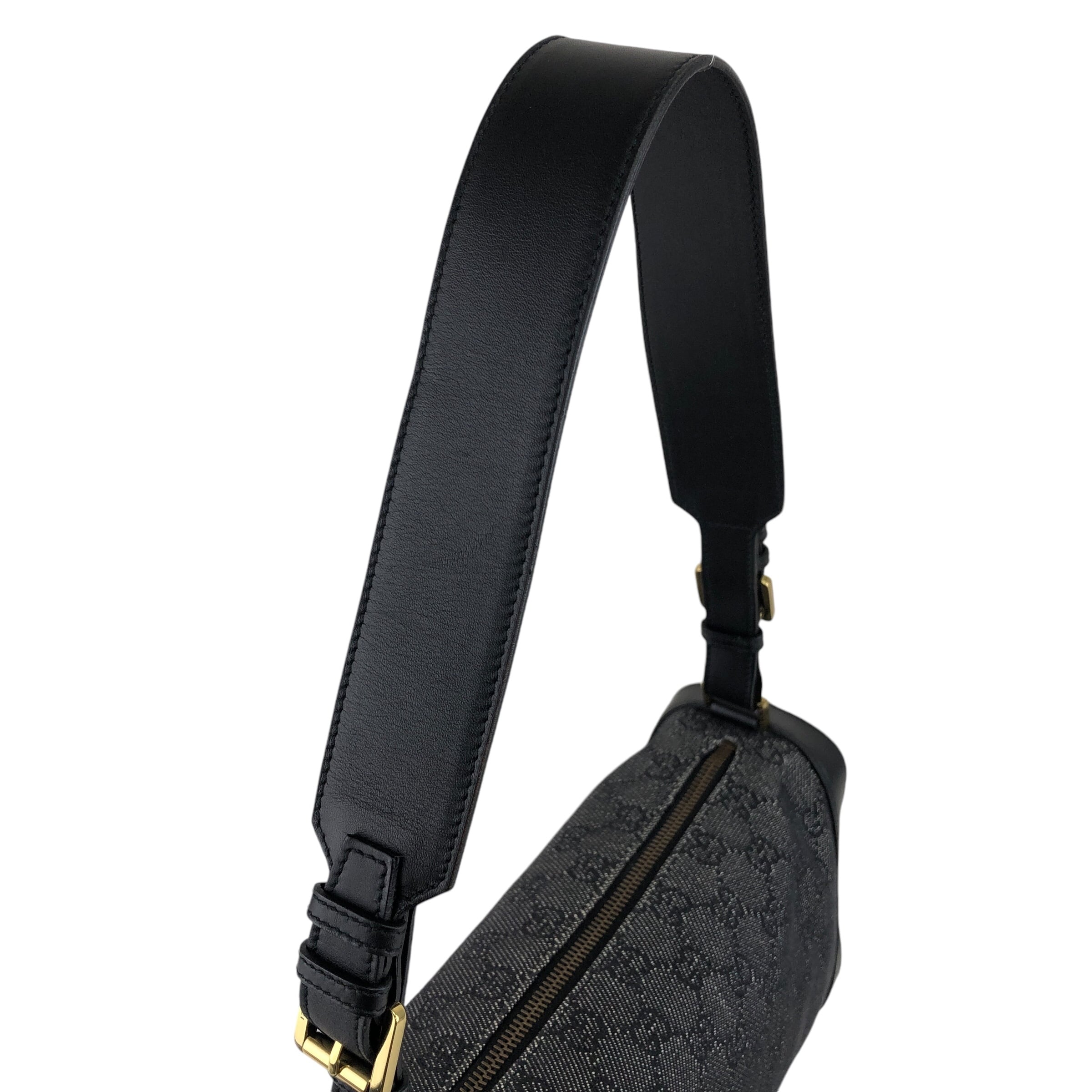 GUCCI グッチ GGキャンバス ショルダーバッグ ブラック キャンバス