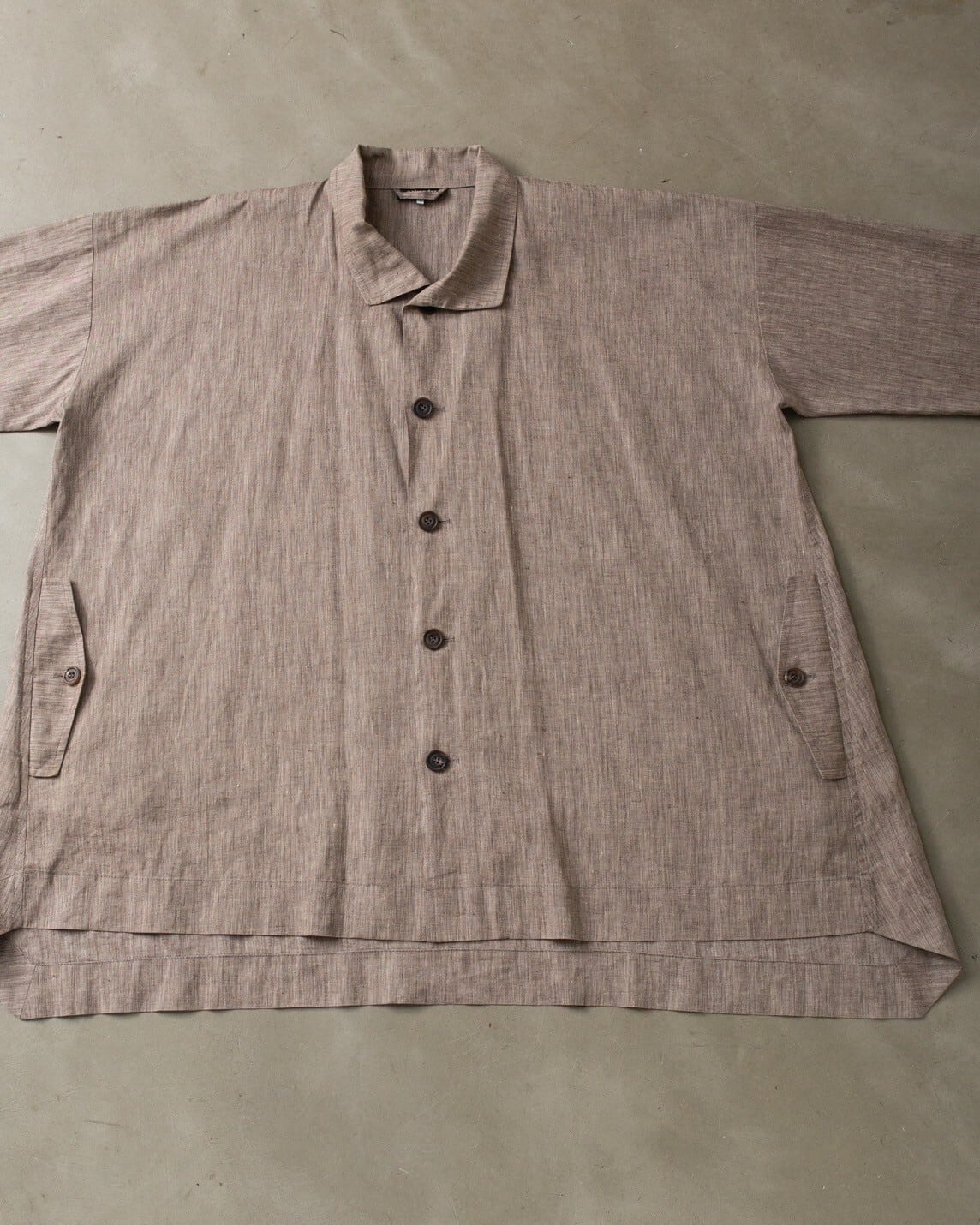 2000s “eskandar” linen designed jacket / Made In England | THREE