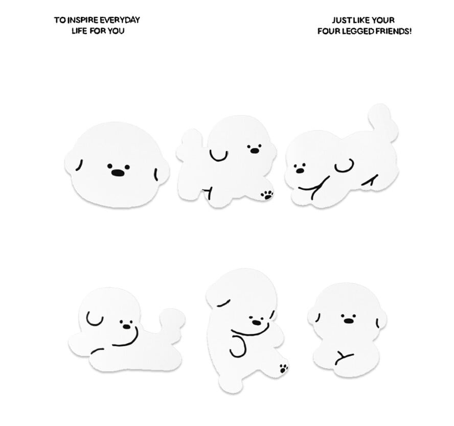 即納【d.d】DRAWINGDAY BICHON CARD (6type)