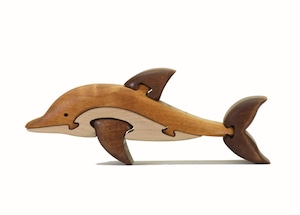 イルカの木製パズル