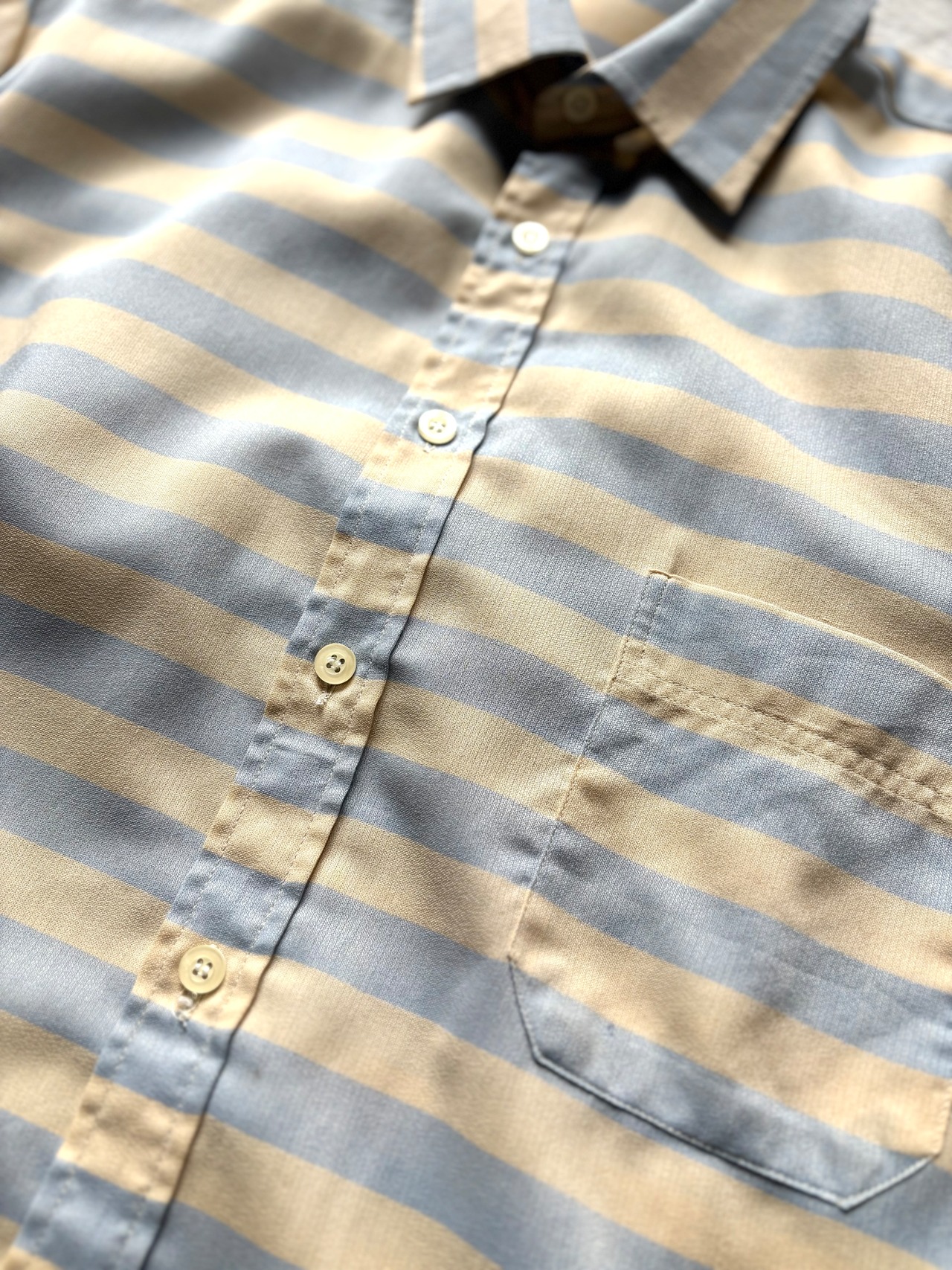 Horizontal stripe S/S shirt