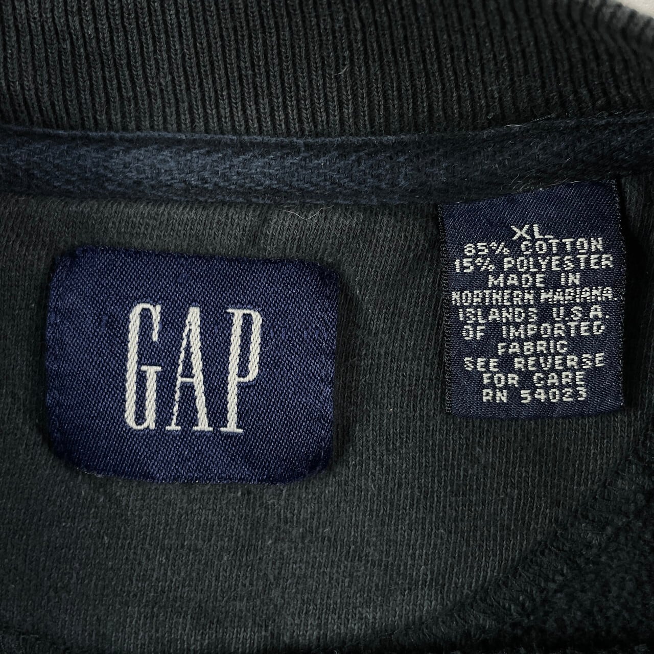 00年代 GAP オールドギャップ ラグラン ブランクスウェットシャツ 無地