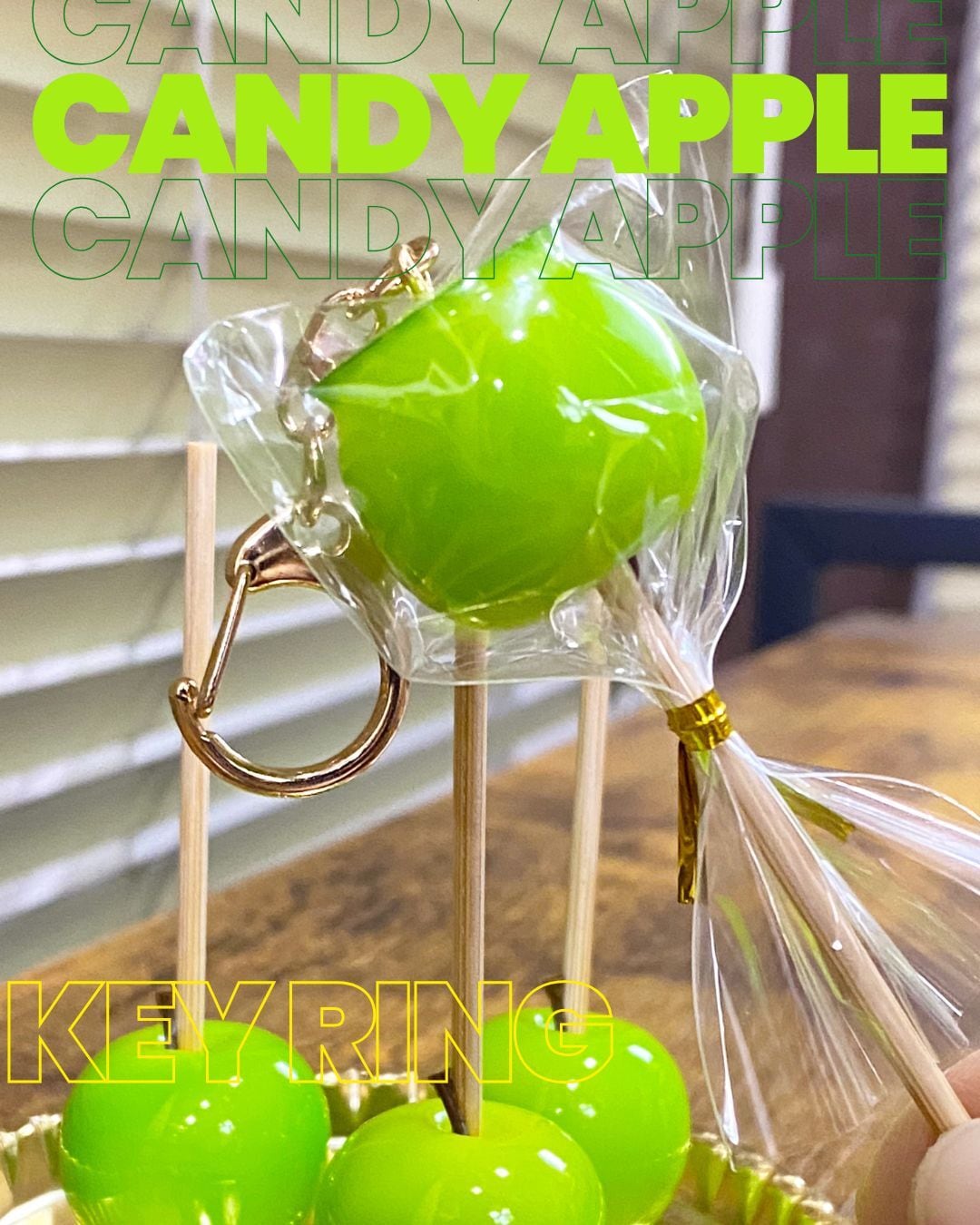 りんご飴キーホルダー | ハンドワークス レナイン ONLINE SHOP