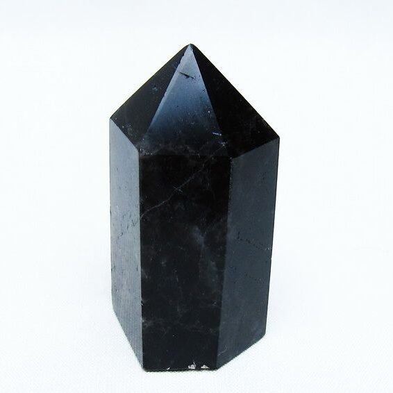モリオン 黒水晶 六角柱 ポイント 142-10647