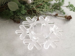 iittala イッタラ ／ Snow Clystal スノークリスタル　キャンドルホルダー No.6164
