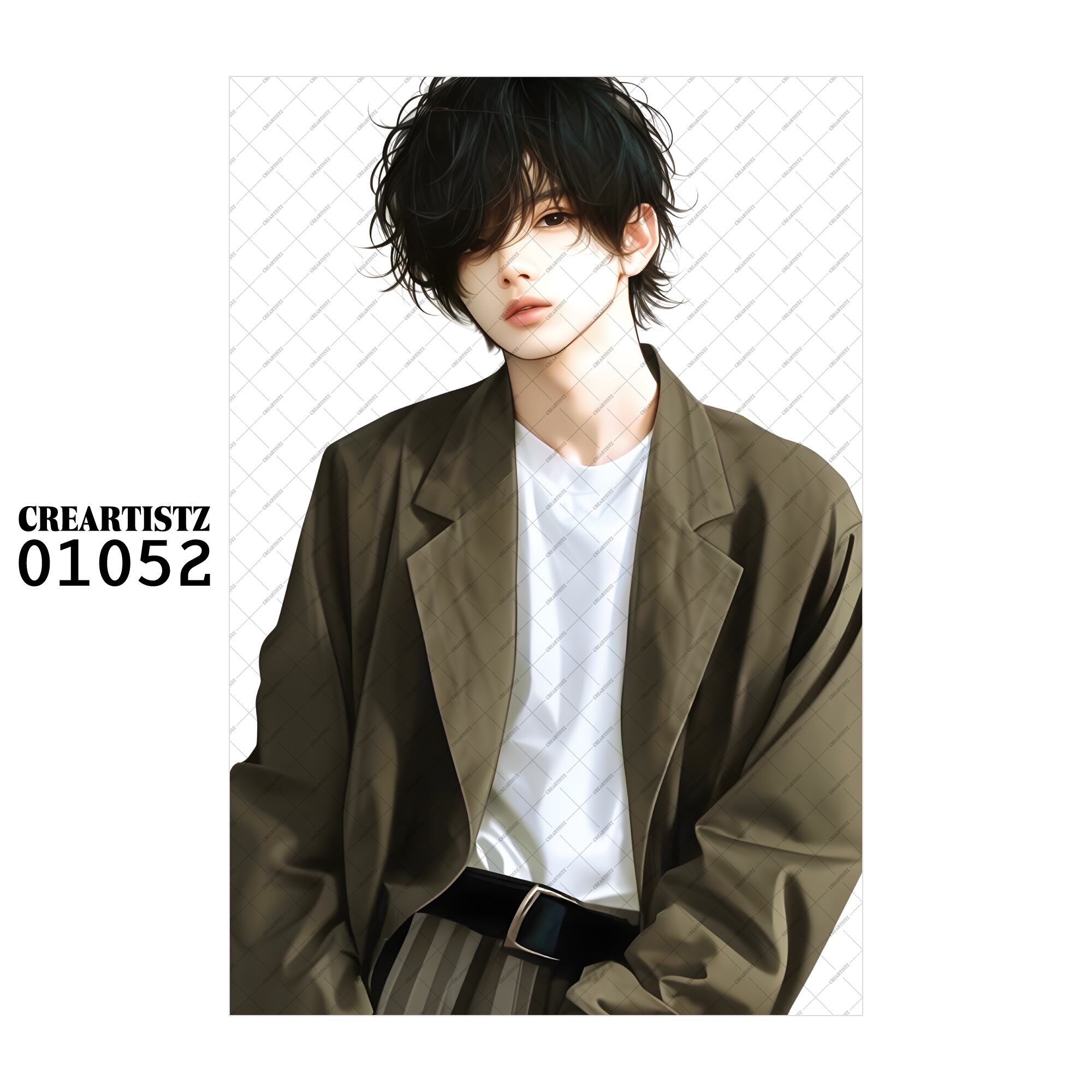 01052 ボーイ クール オリジナル ペーパー/ステッカー 4枚セット CREARTISTZ