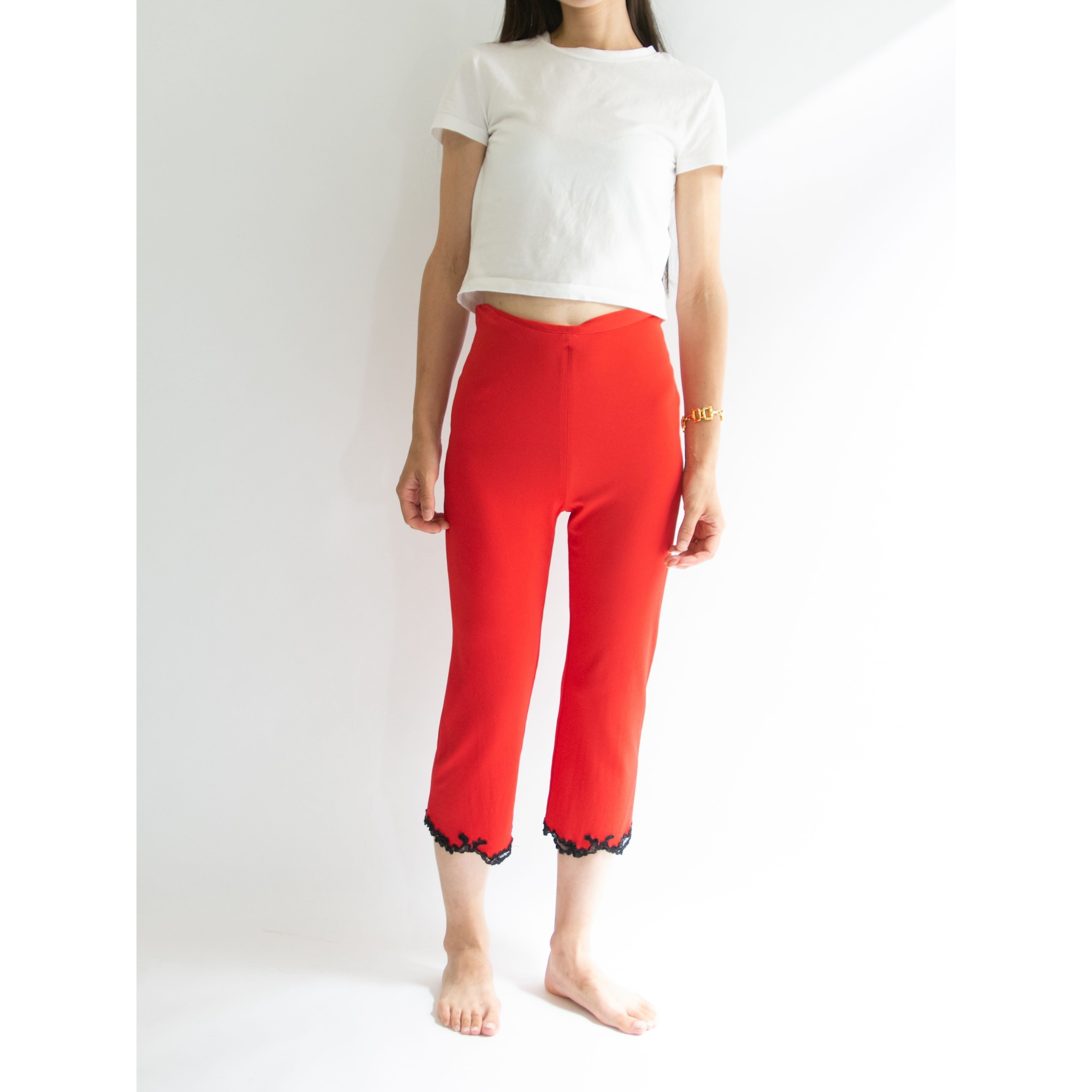 【GIANNI VERSACE】Made in Italy Viscose-Silk Jersey Pants(ジャンニヴェルサーチ イタリア製ヴィスコースシルクジャージパンツ)