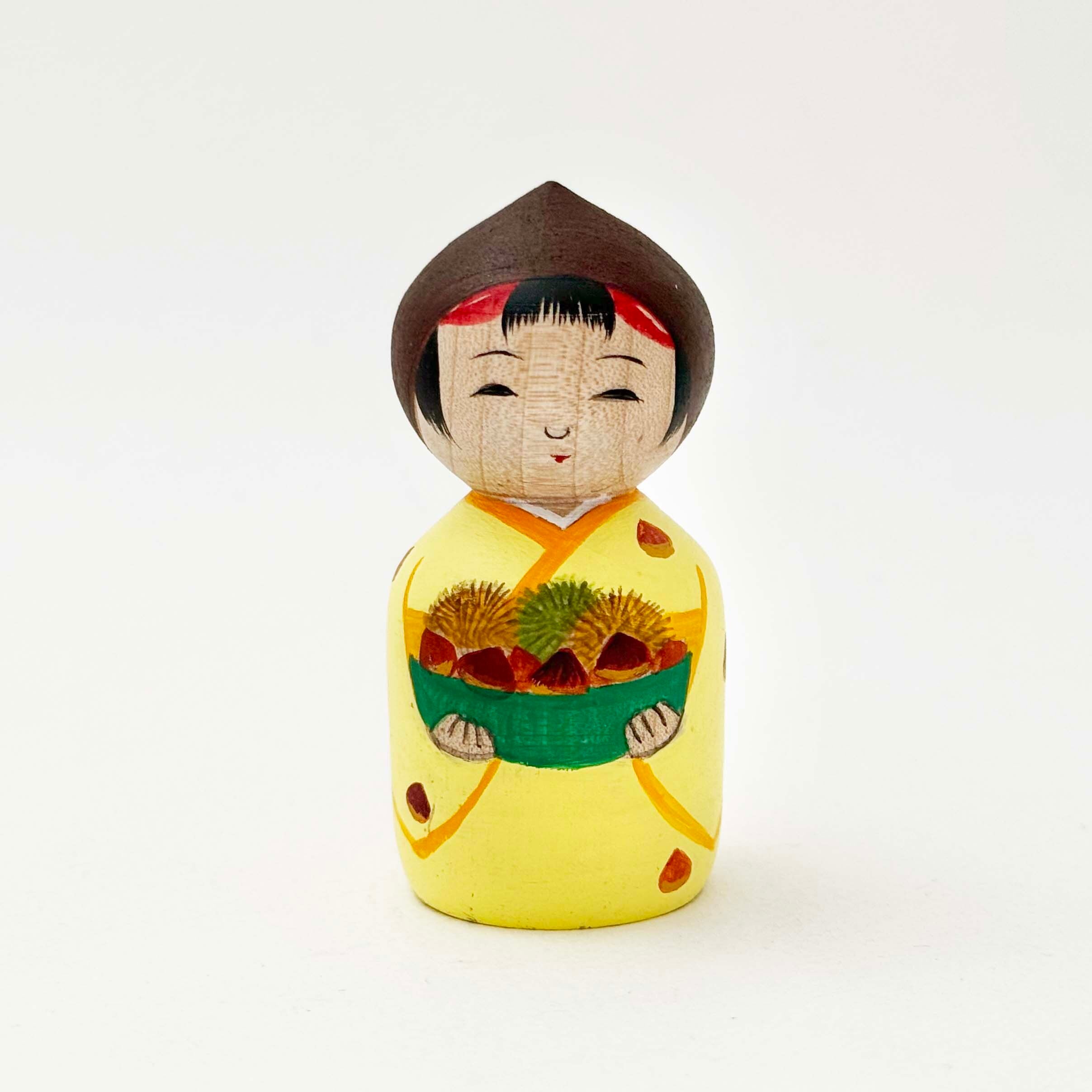 新型フルーツこけし / 笹原綾工人（栗娘）