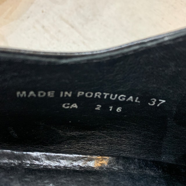 dansko レザーシューズ 厚底 革靴 メダリオン 37 黒 ポルトガル製