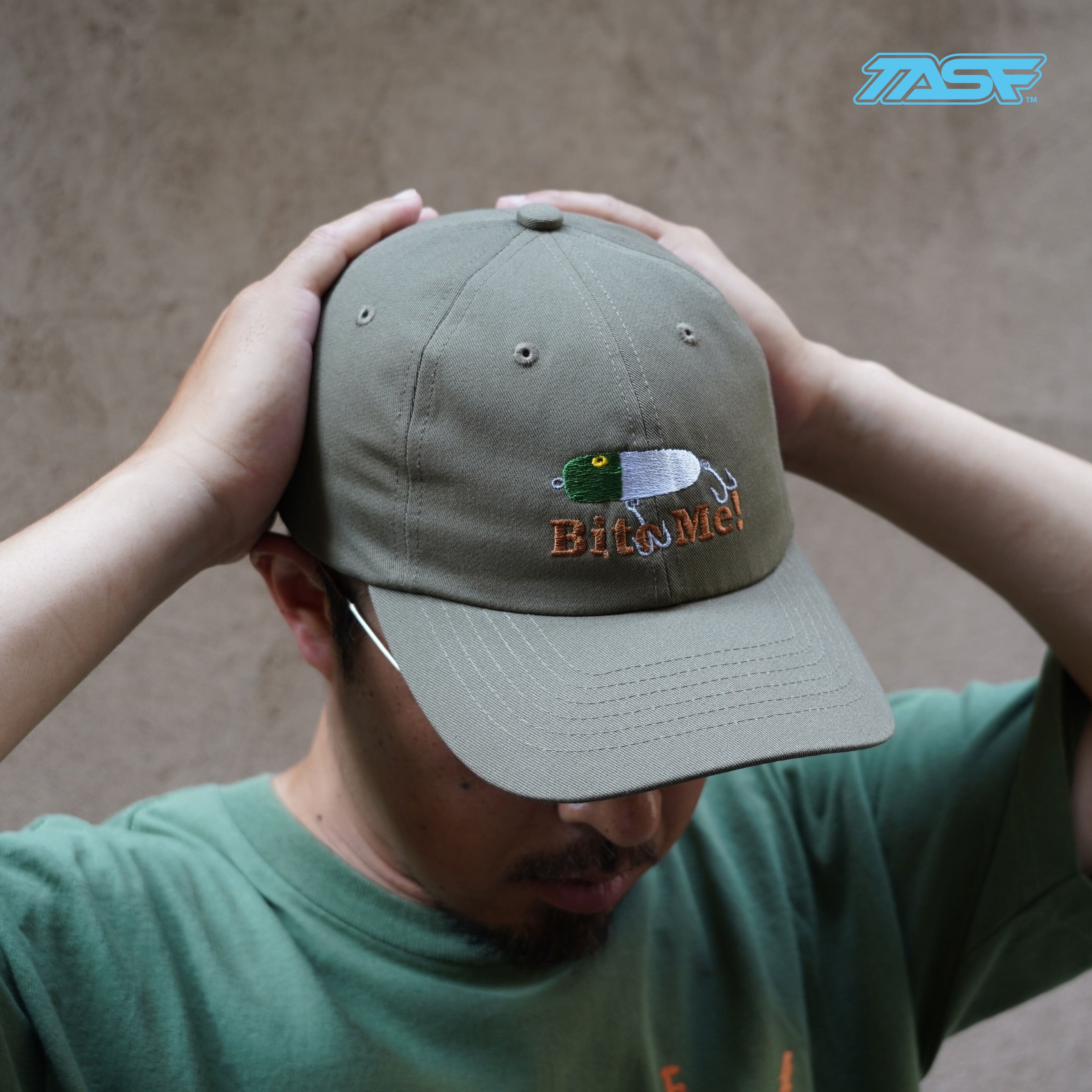 TASF / Bite Me! Cap / Olive | Tasf Tackle Mart