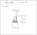 HC-42（CR 60° 黒）L=3000㎜  10本セット