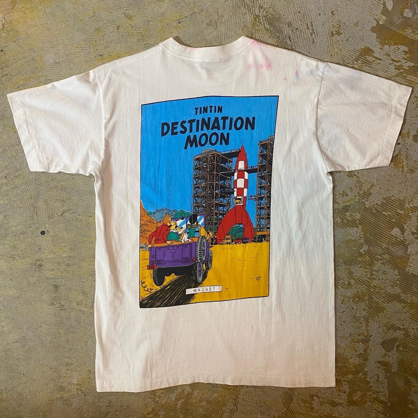 90s タンタンの冒険 リネンシャツ