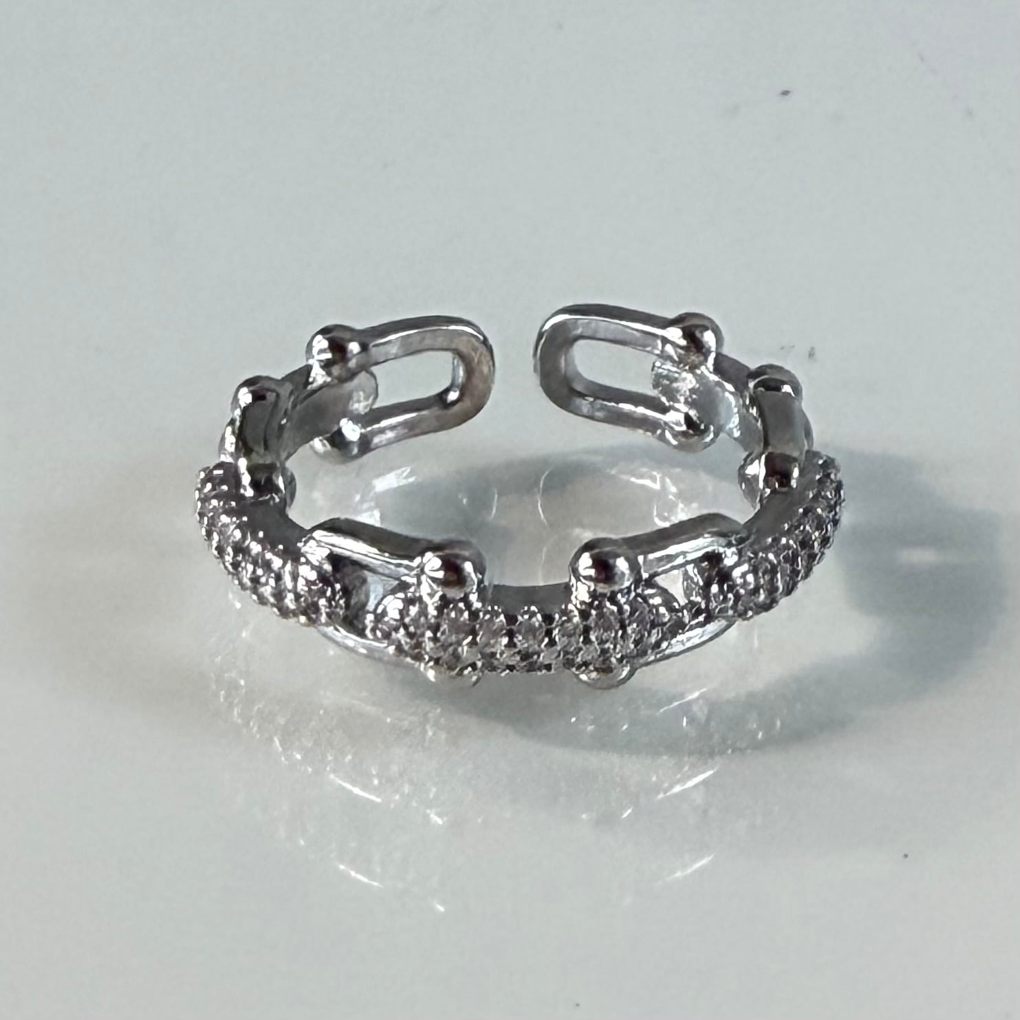 Select】IM26AC_RG054/ Vintage Flare Cross Ring（Silver） | Legit