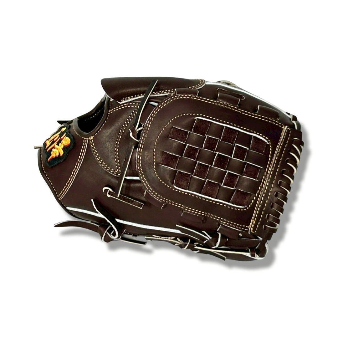 【硬式】玉澤 投手グローブ DELUXE TUG-50DX型 バスケットウェブ(本体:Dブラウン 紐:Dブラウン)タマザワ_03