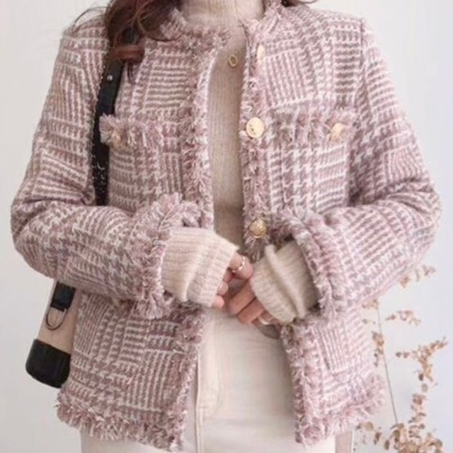 Slim jacket ivory&pink〖No.MD02/OB11〗