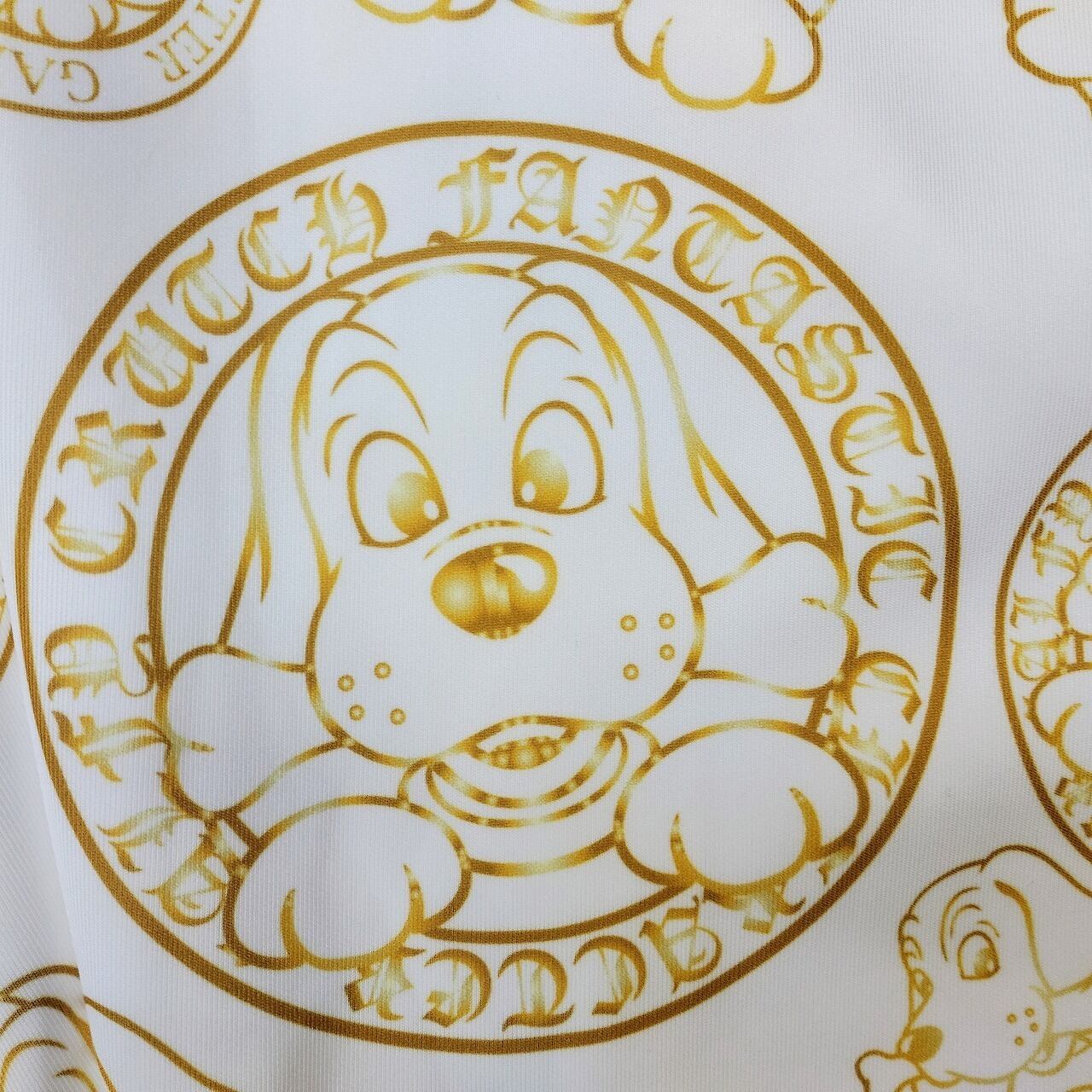 ガルフィー SATORU セットアップ L（中型犬サイズ） 白×金 | あさひや