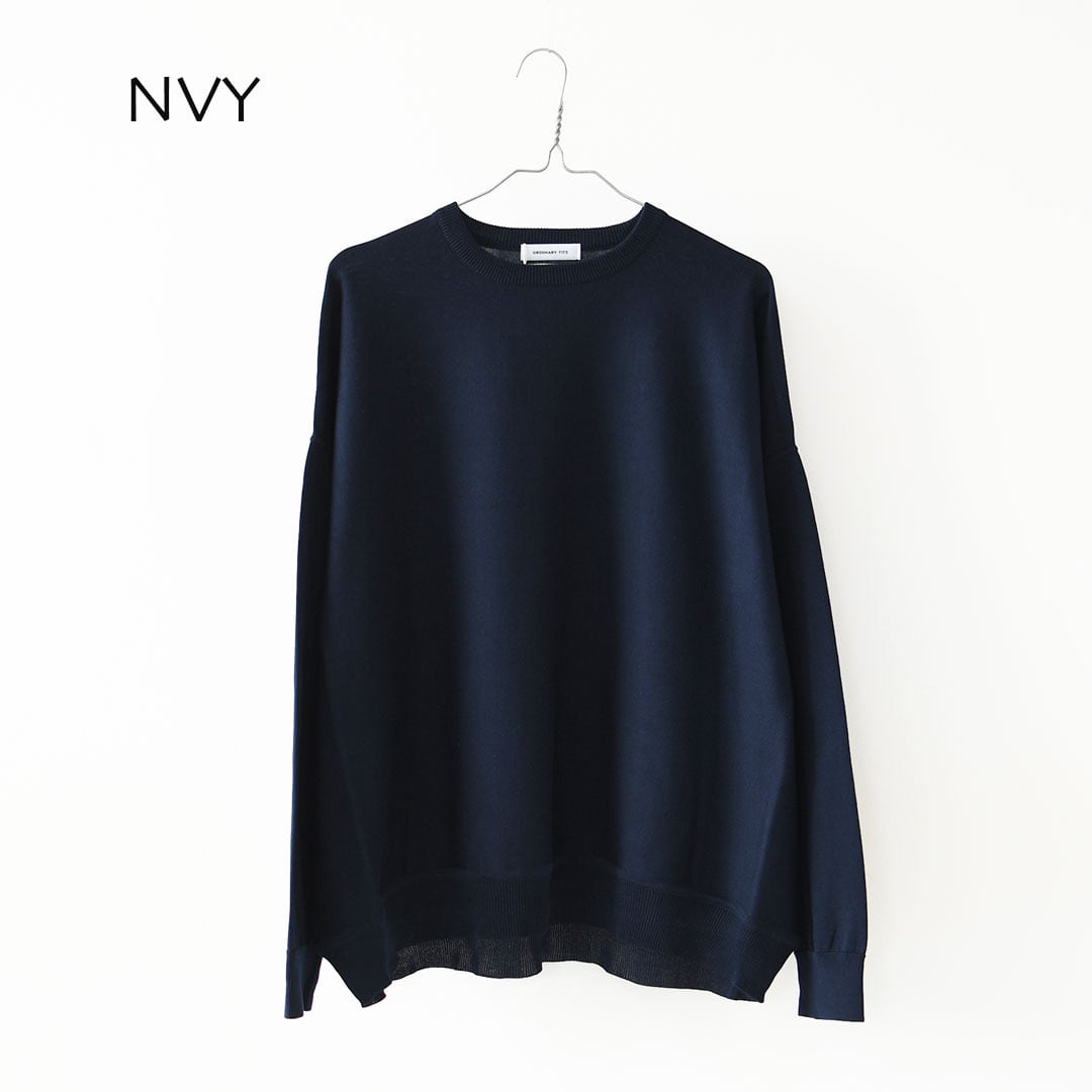 ⚫︎新品⚫︎ ORDINARY FITS BARBER KNIT ネイビー ordinary fits [オーディナリーフィッツ] barber knit [KN014