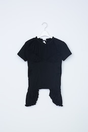 Gathered short sleeve top