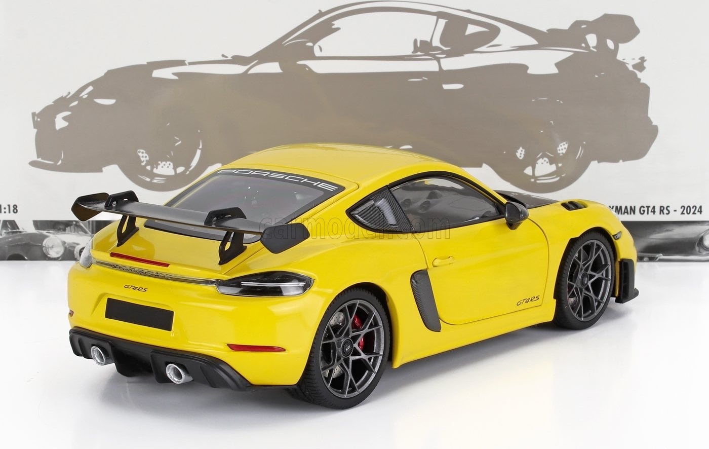 ミニカー 1/18 ポルシェ ケイマン GT4 ミニチャンプス MINICHAMPS 1/18