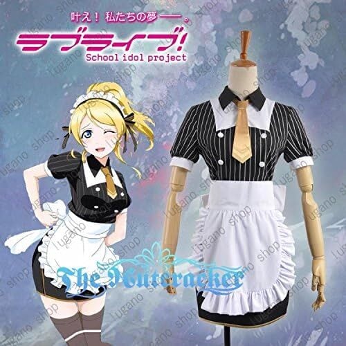 K4275 Love Live!(ラブライブ! 絢瀬 絵里(あやせ えり) 喫茶店 メイド服9月SR覚醒 風 コスプレ衣装 cosplay コスチューム ハロウィン イベント