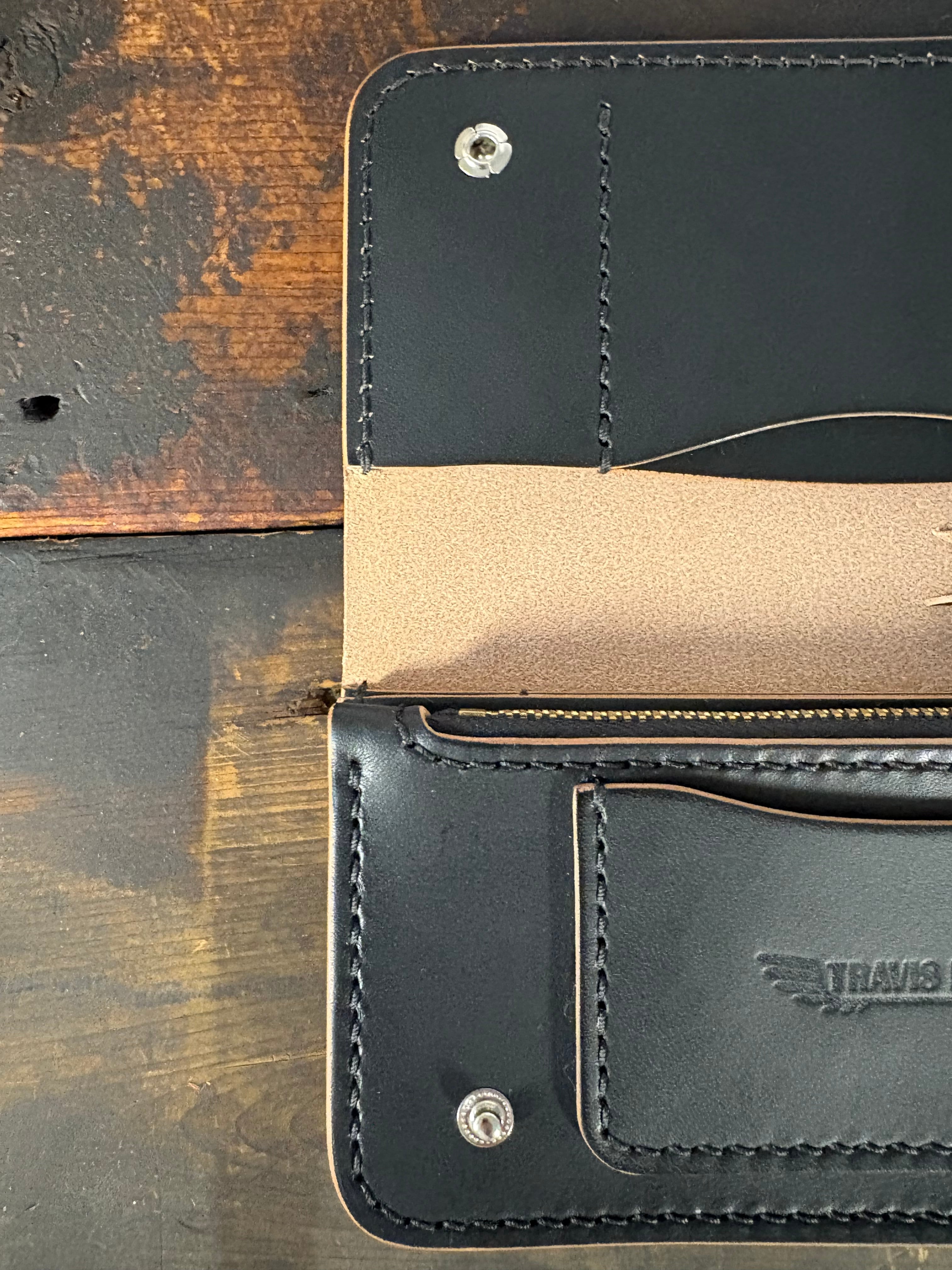 ロングトラッカーウォレット TH008S 3layers シルバーニッケル釦