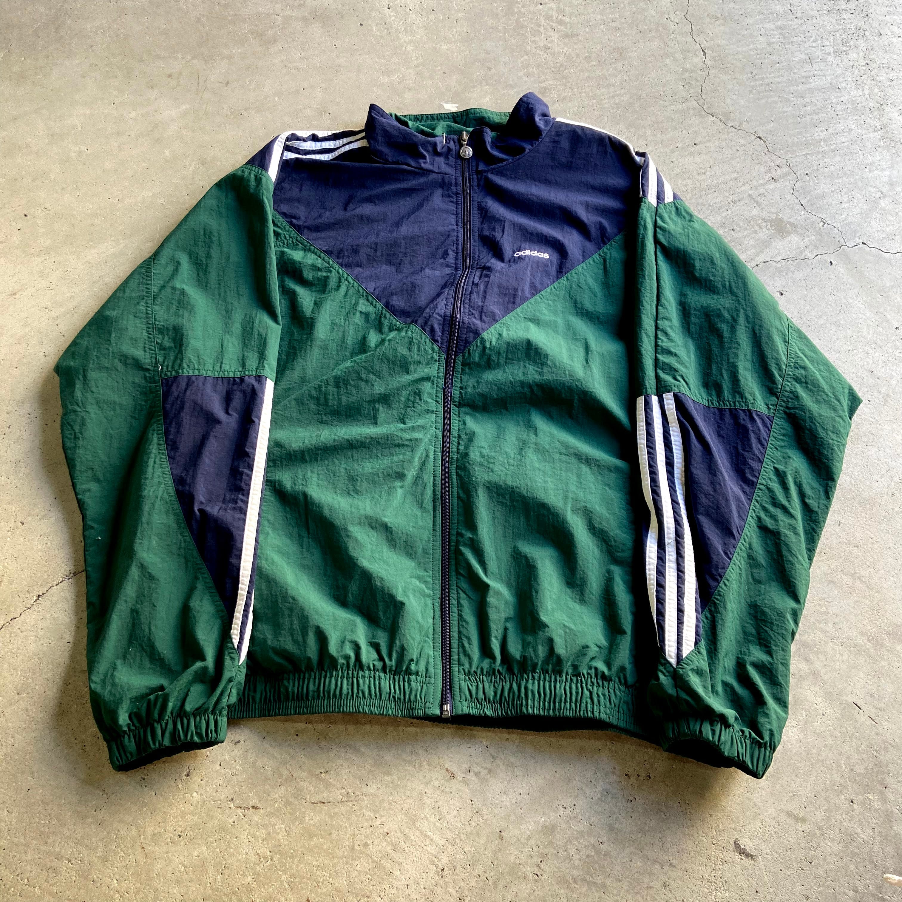 adidas アディダス ナイロンジャケット 90s 国旗タグ