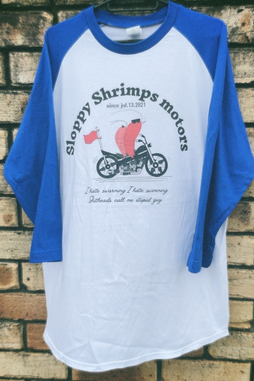 SloppyShrimps original raglan T-shirts -blue-