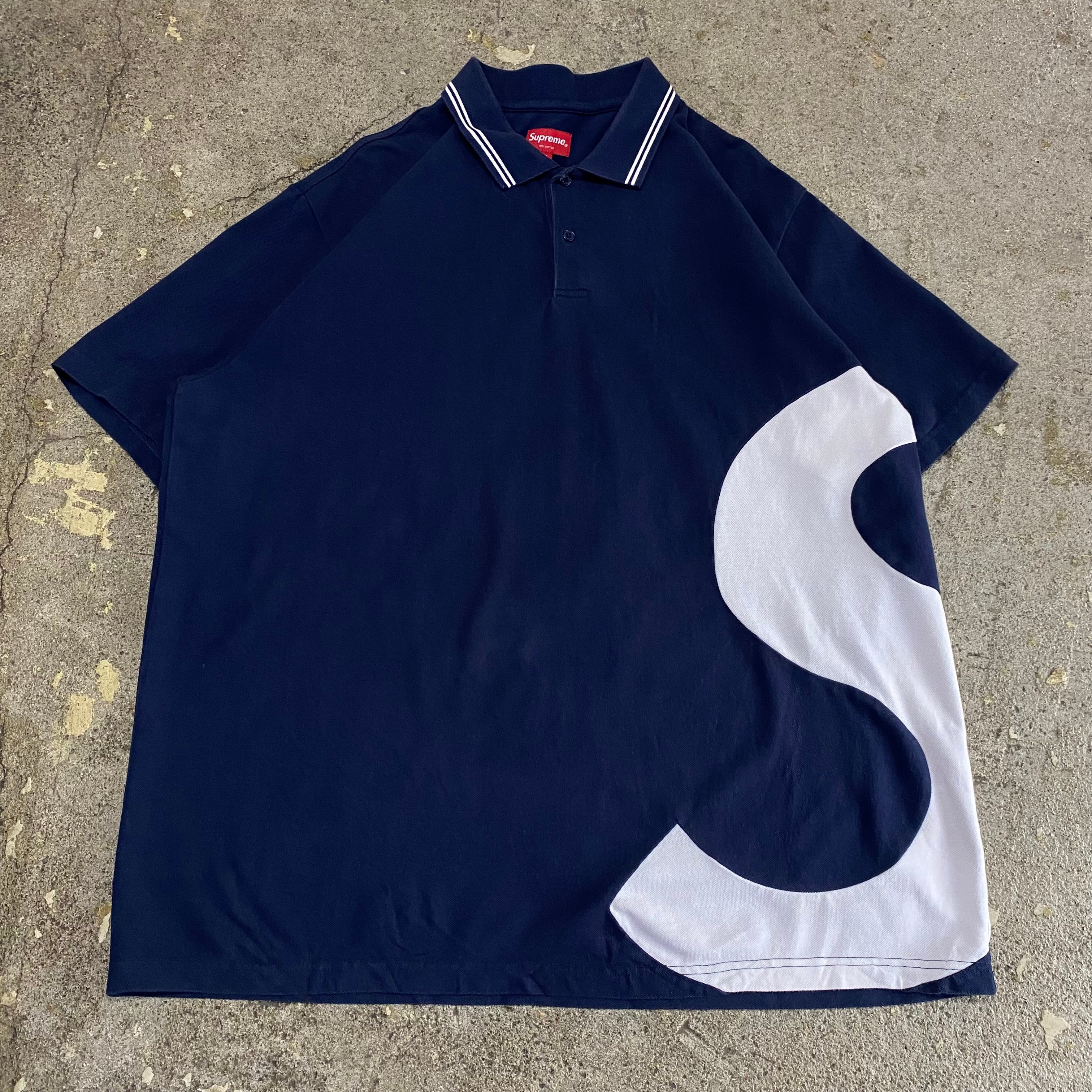 Sサイズ 紺 Supreme S Logo Polo Sロゴ