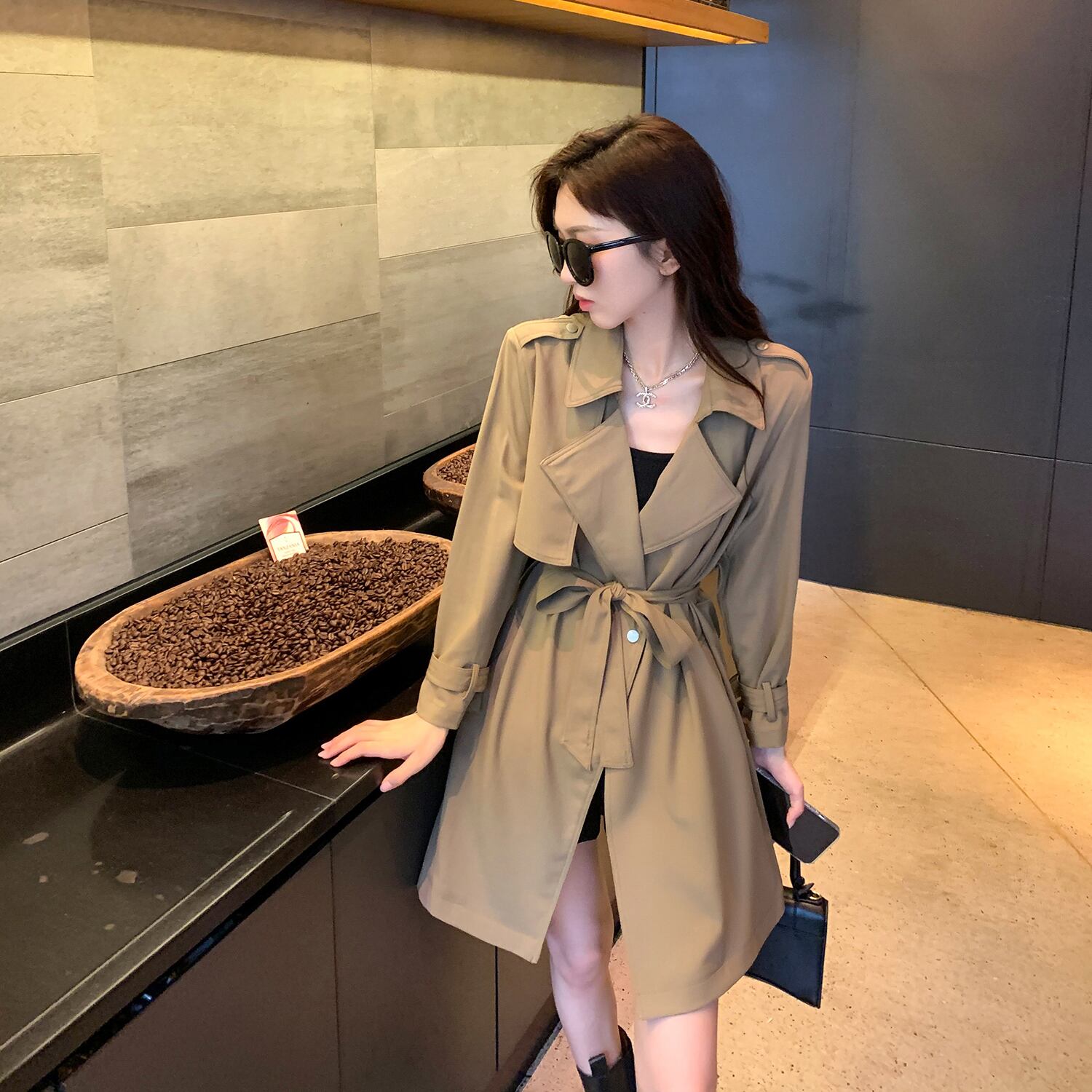 ジャケット オータムスタイルカーキカジュアル 秋物 6Du_Shop_Women81216571018