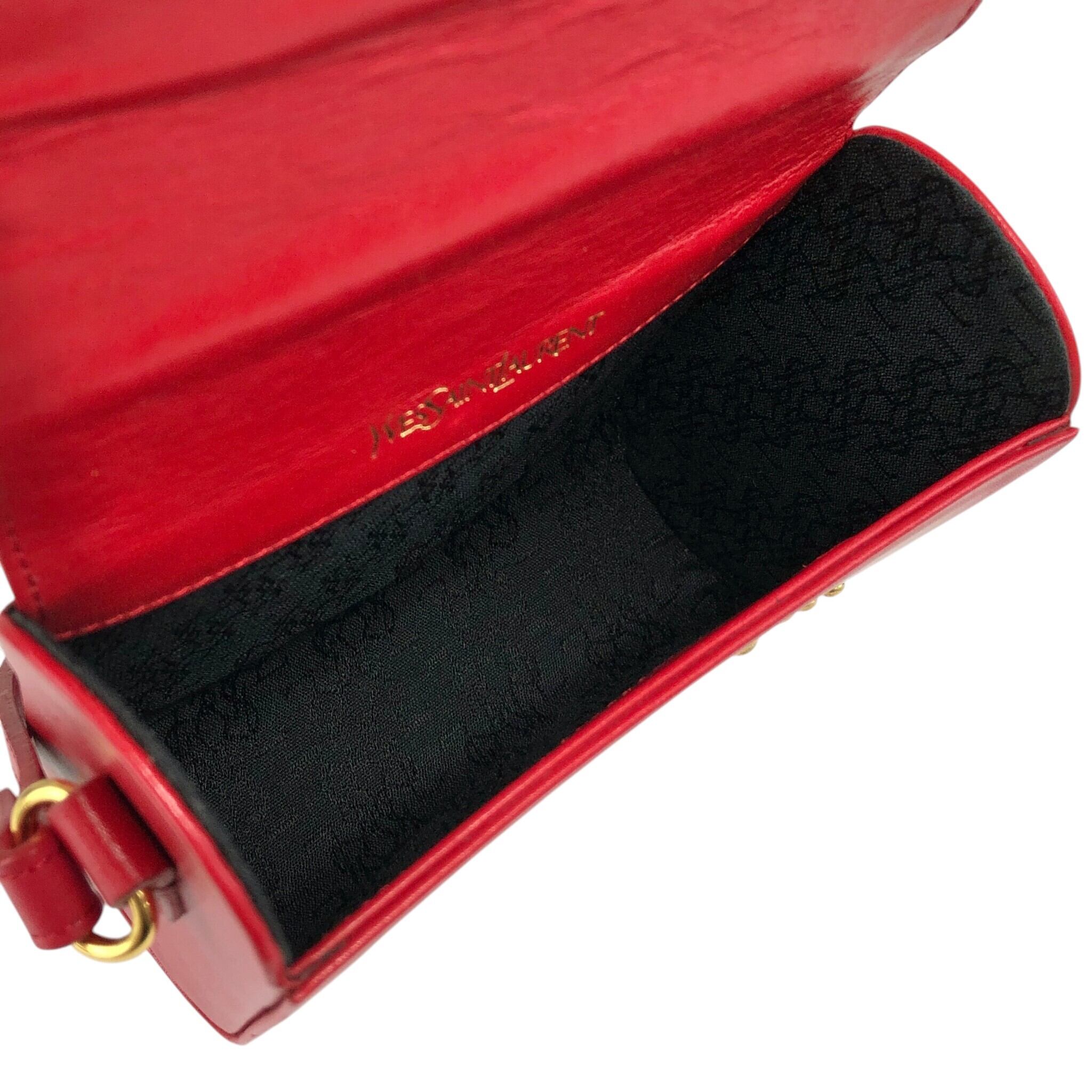Yves Saint Laurent イヴ・サンローラン ショルダーバッグ レッド