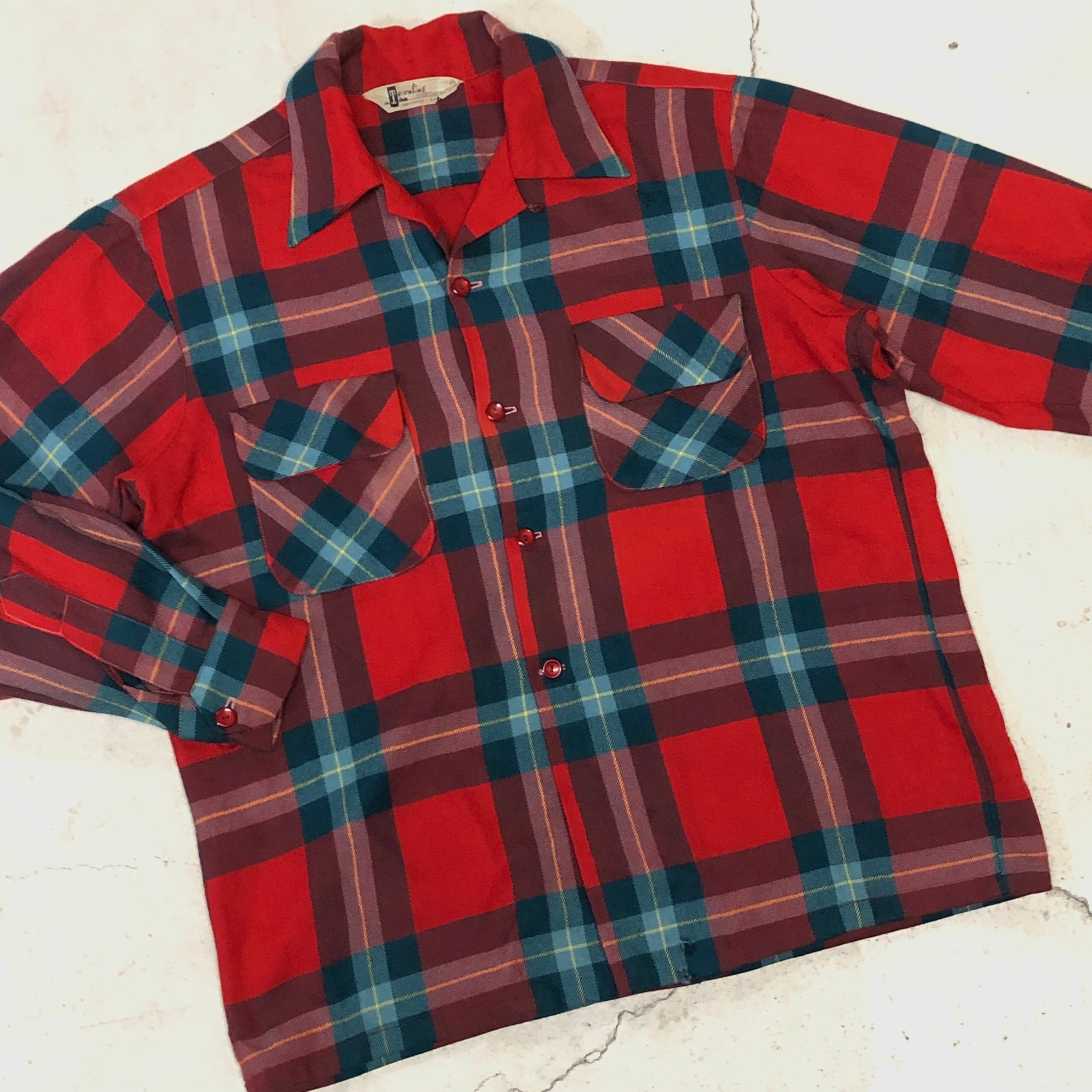 ⊕⊕ 1950'S WOOL CHECK SHIRT CANADA | safarionline