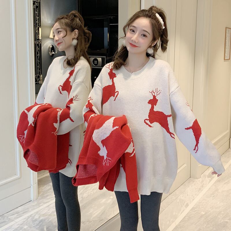 【新作】【送料無料】 706＃秋冬ニットマタニティセータープラスサイズルーズプルオーバー服妊娠中の女性妊娠中のセータートップス 大きめサイズ オータム 秋物 ウィンター 冬物 AL expec444918186896