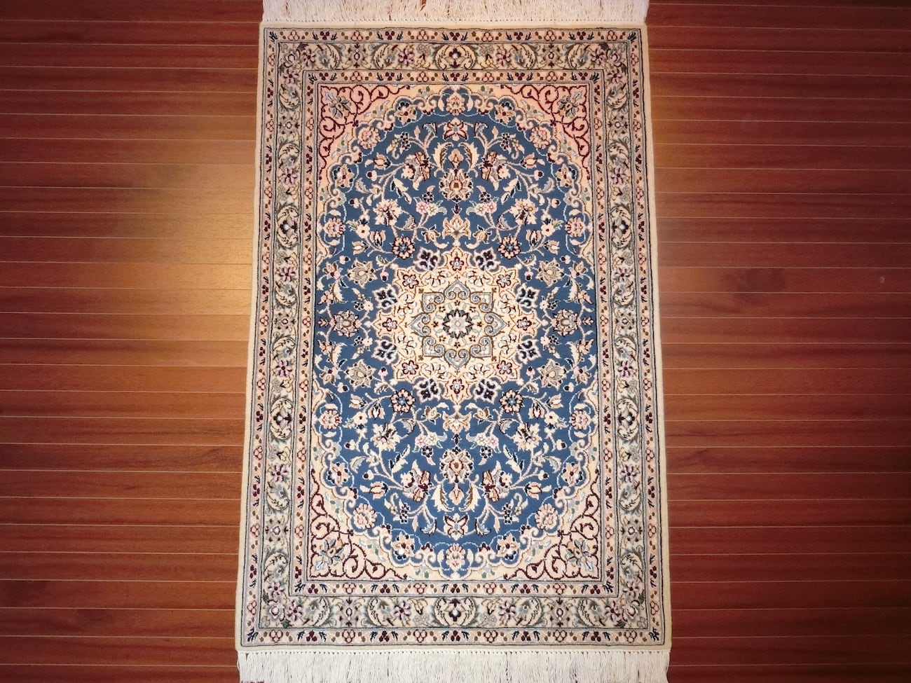 ペルシャ絨毯　手織り ナイン産　9LA【玄関サイズ】59