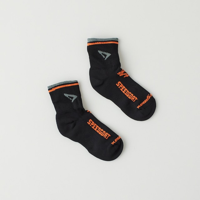 drymax ドライマックスLiteTrail RUNNING ライト・トレイル・ラン（1/4Crew）Black/Foliage Green/Orange-speed goat【speed goatモデル】