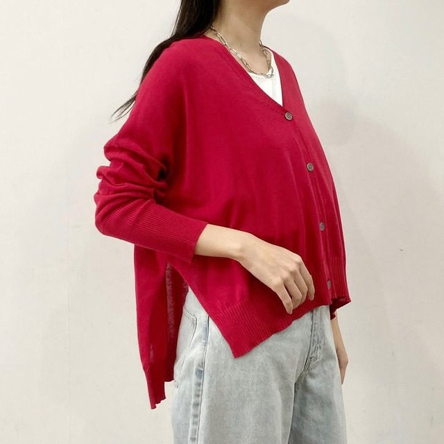 【 siro de labonte 】side slit cardigan