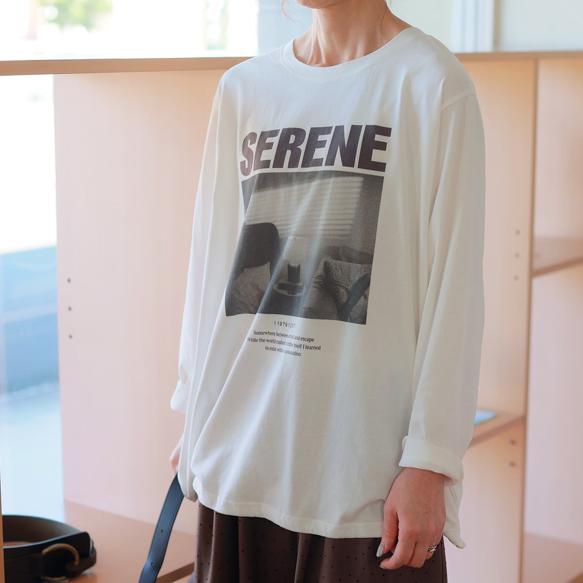 CHIGNON / シニヨン ワイヤーへム フォトTee| 手洗い可!ワイヤーで裾を自由自在に遊べる旬Tee