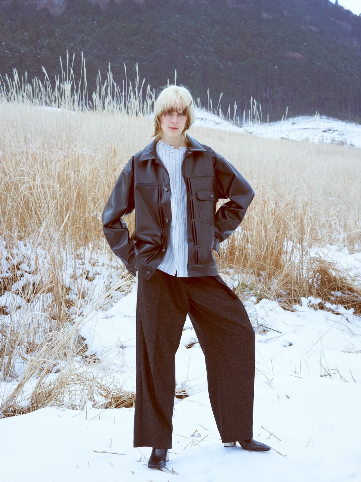 タグ付き未使用^_^kayle★タックパンツ WOMEN'S】DUAL TWEED DOUBLE TUCK PT / デュアルツィードダブルタック