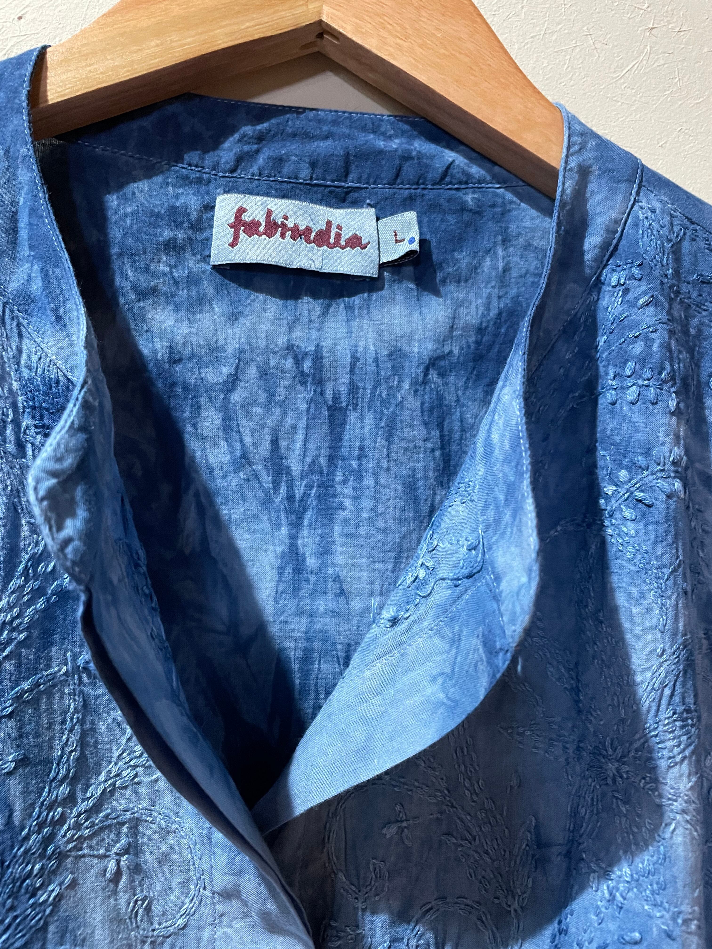 fabindia インド織り カットソー身幅64cm