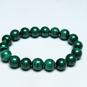 マラカイト ブレスレット 11mm 一点物 メール便可 [M便 1/10] 111-40437