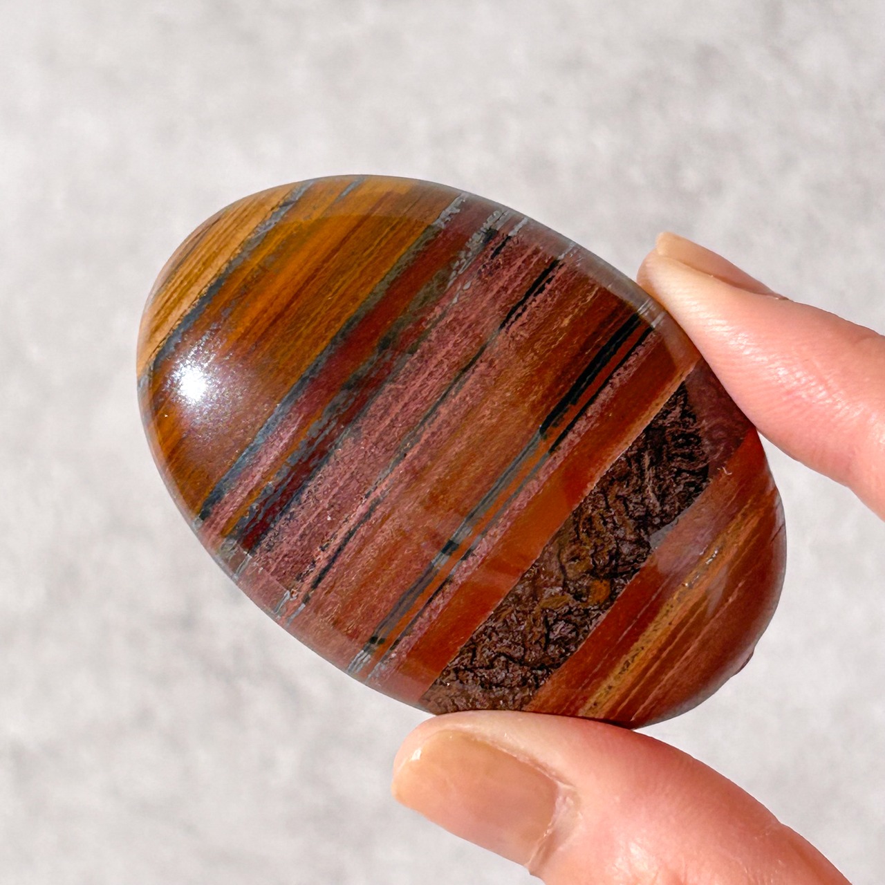 アイアンタイガーアイ パーム02 ✳︎ Iron Tiger's eye✳︎ 天然石