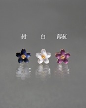 夜桜イヤーカフ