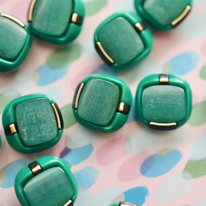 スクエア サイドゴールド×グリーン 14.5㎜