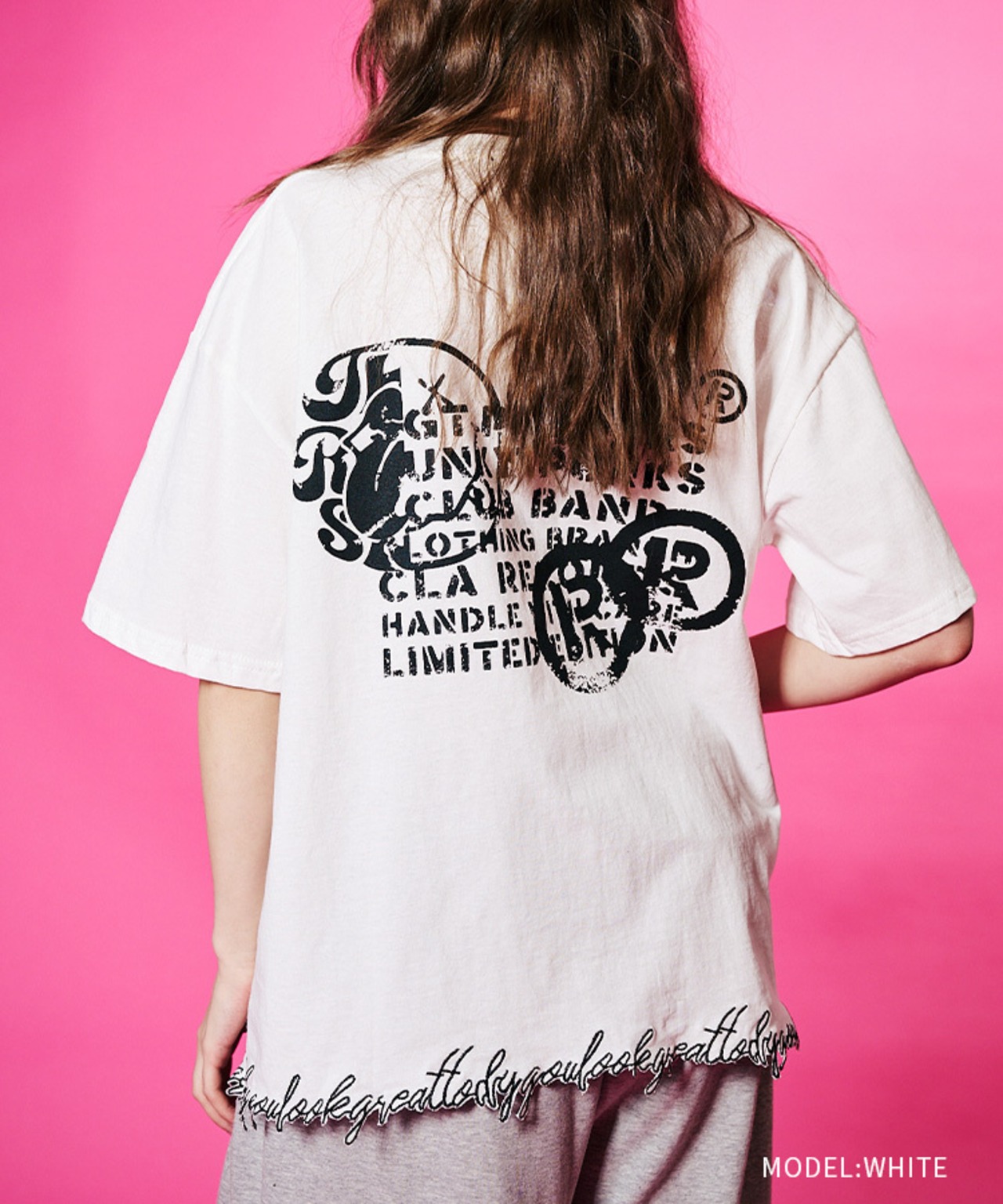 COOLAヴィンテージレースヘムTシャツ (WHITE)　CQ-48126
