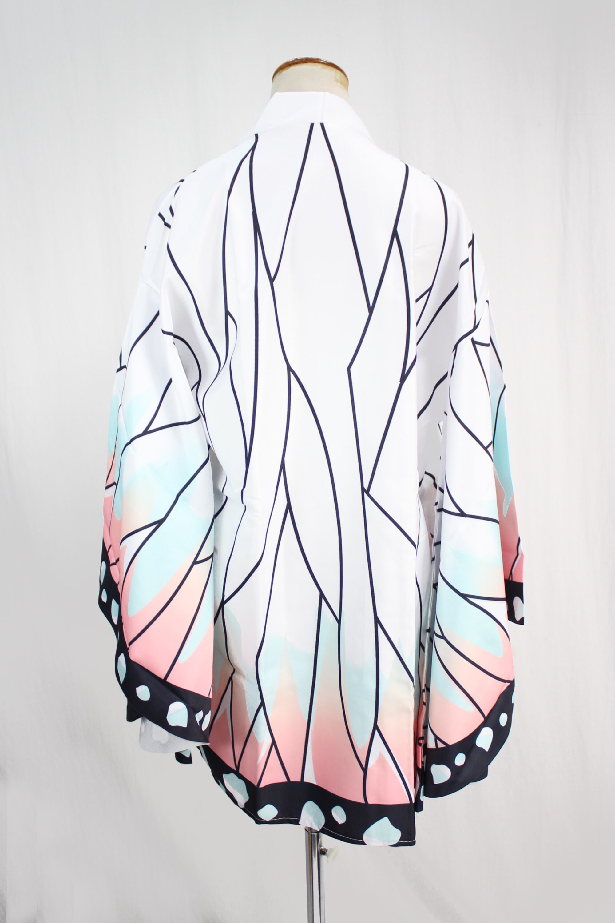 コスプレ衣装 鬼滅の刃 風 胡蝶しのぶ 鬼殺隊隊服 羽織+足カバーセット