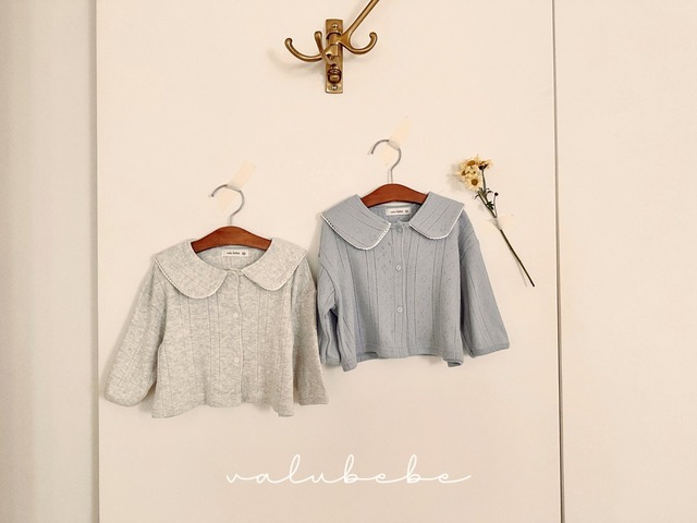 valu bebe［取寄］eyelet sailor cardigan 26spring