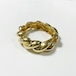 Vintage Gold Tone Metal Hinged Bracelet