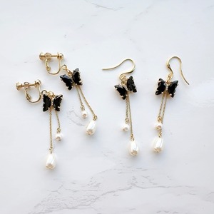 バタフライチャームイヤリング・ピアス