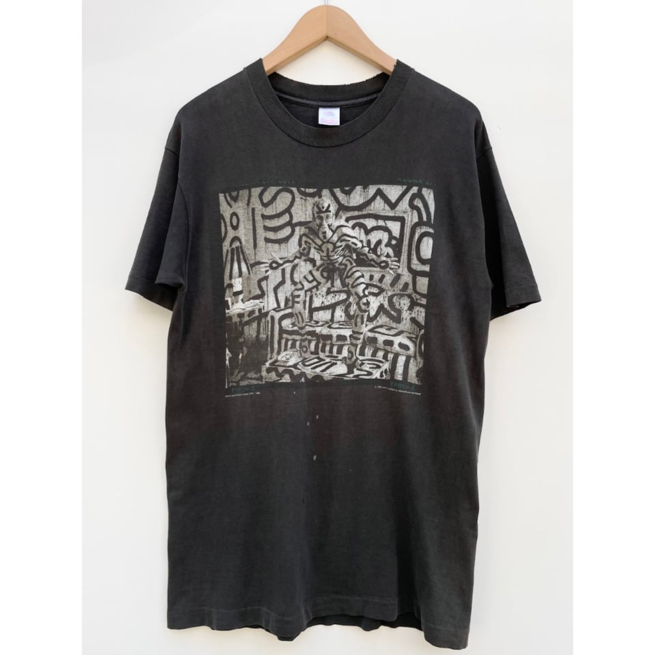 90s Keith Haring × Annie Leibovitz Art Tee Size M