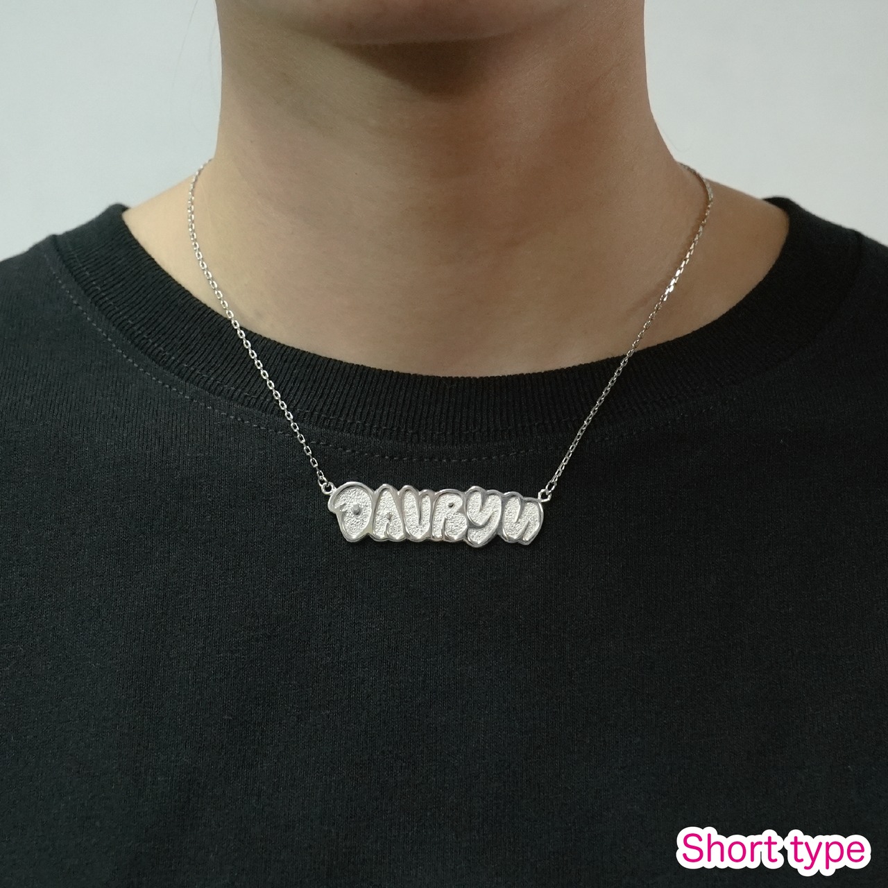 davryu logo Silver NECKLACE