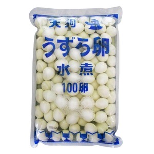 【水煮 100卵袋詰 1袋】天狗缶詰 国産 うずら卵 水煮